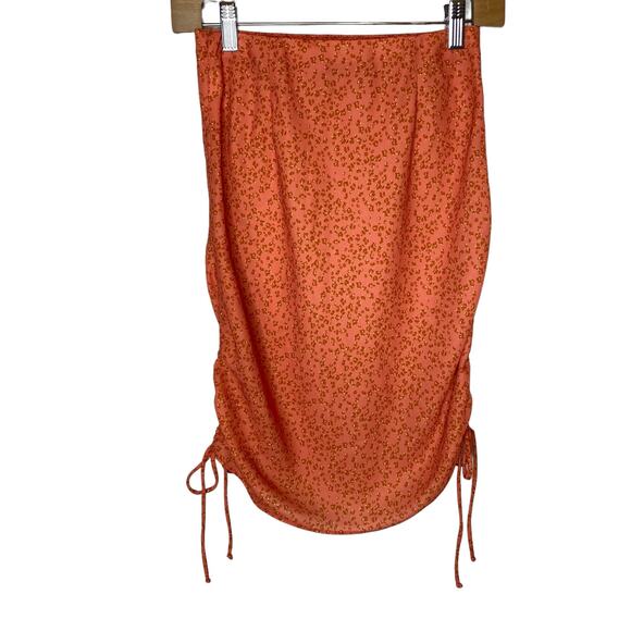 RESA Christi Leopard Print Ruched Mini Skirt size XS - Picture 4 of 6